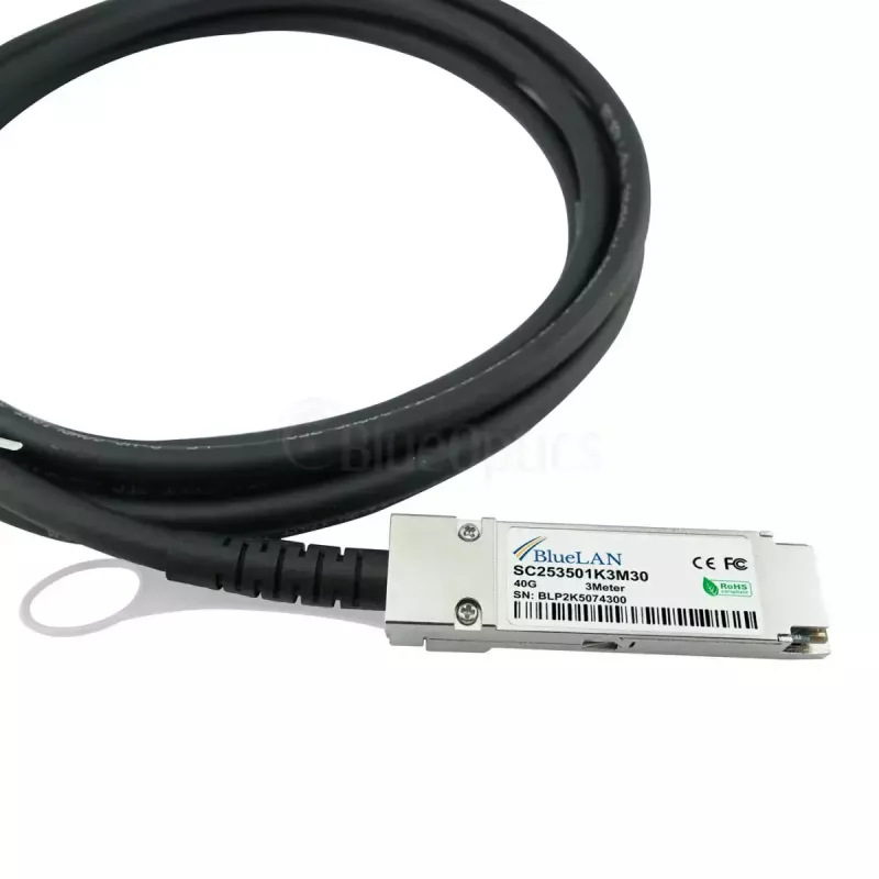 Cavo di rete BlueOptics ET7402-25DAC-2M-BL QSFP28 4xSFP28 InfiniBand 2 m nero