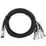 Cavo di rete BlueOptics ET7402-25DAC-2M-BL QSFP28 4xSFP28 InfiniBand 2 m nero
