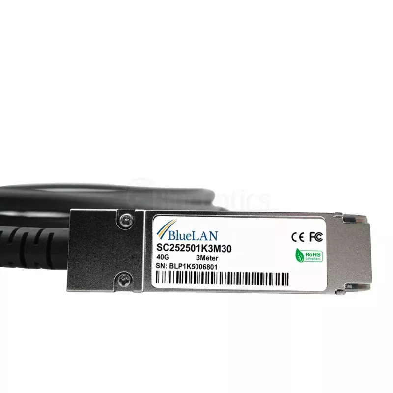 Cavo DAC BlueOptics EQPC40PC030C0100-BL QSFP InfiniBand 3 m nero