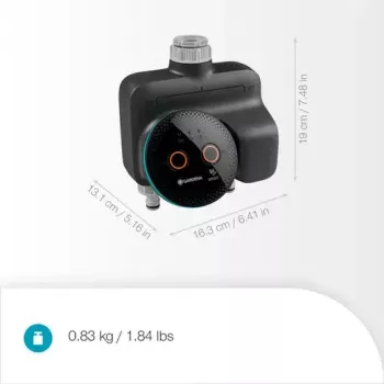 GARDENA smart home controllo acqua Wireless 19034-20 — Bluetooth, a batteria (AA), nero