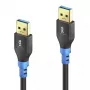 Cavo USB PureLink FI-U310-003 USB 3.2 Gen 1 0,3 m USB A nero blu
