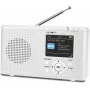 Reflexion TRA23DAB/WH DAB+/FM radio da tavolo, ricaricabile, bianco