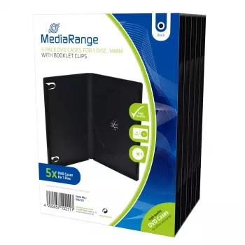 Custodie DVD MediaRange BOX30, nere