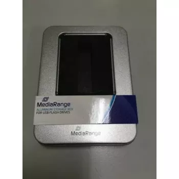 Scatola portadocumenti MediaRange BOX901 rettangolare alluminio plastica argento