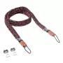 C-ROPE Traveler tracolla per fotocamera in paracord, 100 cm, Red Dots