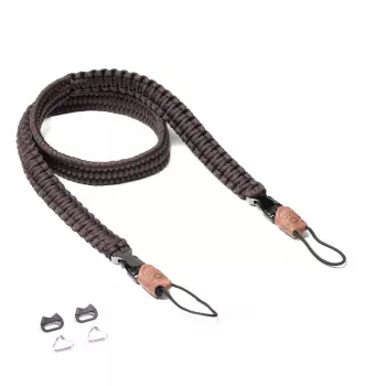 C-ROPE Traveler Paracord cinghia per fotocamera, 100 cm, Dark Coffee