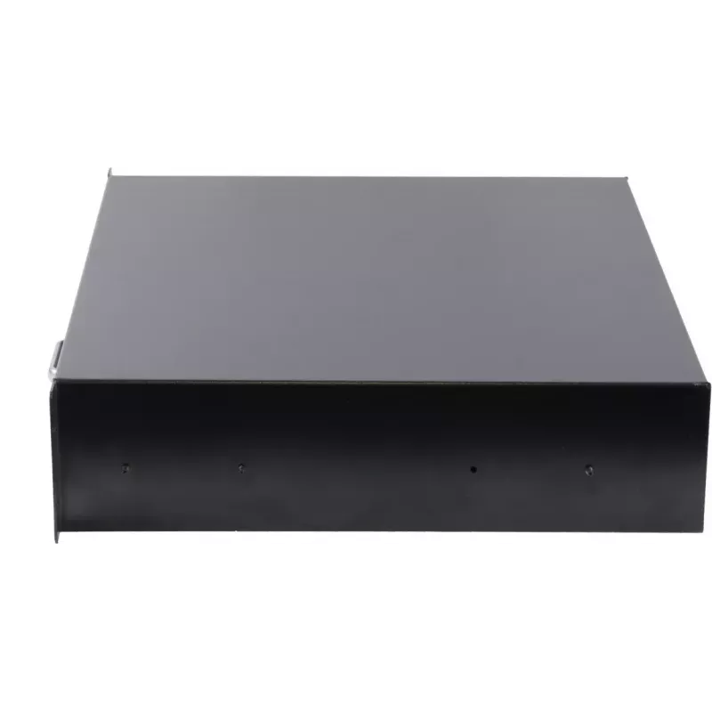 Unità a cassetto Rockstable 2 HE 19 inch cassetto con serratura acciaio nero
