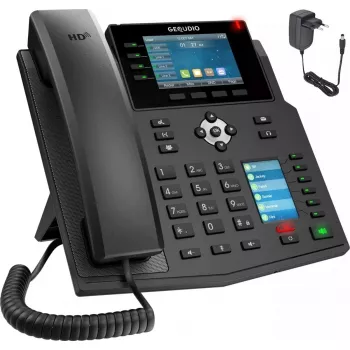 Telefono IP GEQUDIO GX5+ con alimentatore esterno WA9550