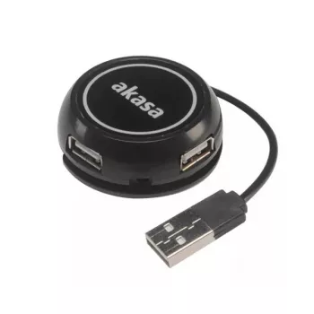 Hub USB Akasa Connect4C 4-IN-1 nero