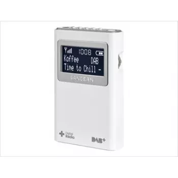 Radio portatile Sangean DPR-39 DAB+ FM LCD bianco