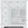 Case per PC tower APNX V2-F-WT-v1, bianco, con tre pannelli in vetro temperato