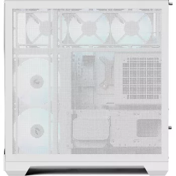 Case per PC tower APNX V2-F-WT-v1, bianco, con tre pannelli in vetro temperato