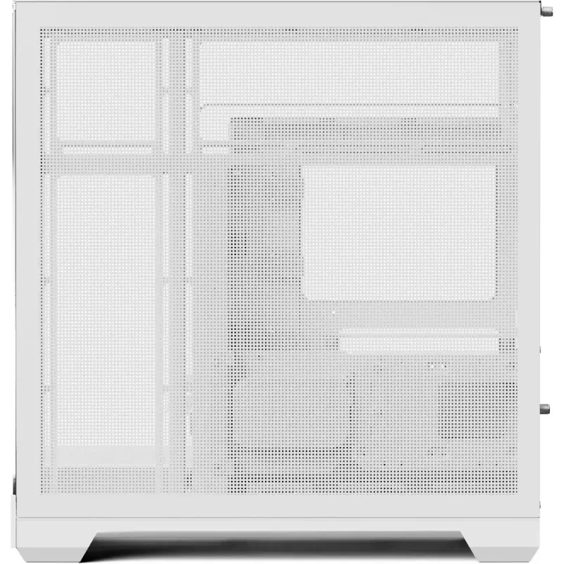 Case per PC tower APNX V2-F-WT-v1, bianco, con tre pannelli in vetro temperato