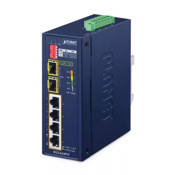 Switch unmanaged PLANET IFGS-624PTF 4 porte Fast Ethernet PoE