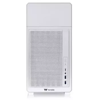 Case per computer THERMALTAKE TR300 TG Snow White Mid-Tower, pannello laterale in vetro temperato