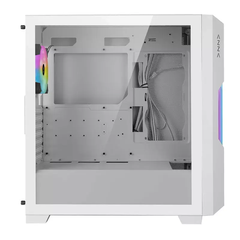 Case per PC Azza Guardian Glass Midi Tower bianco