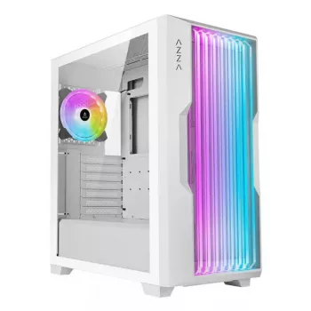 Case per PC Azza Guardian Glass Midi Tower bianco