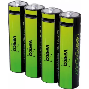 Batteria AA Li‑Ion ricaricabile VERICO LoopEnergy AA2550 USB‑C confezione da 4