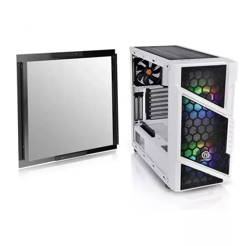 Case PC Thermaltake Commander C31 TG Snow ARGB Edition Midi Tower nero, bianco