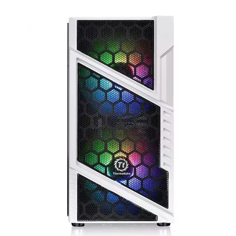 Case PC Thermaltake Commander C31 TG Snow ARGB Edition Midi Tower nero, bianco