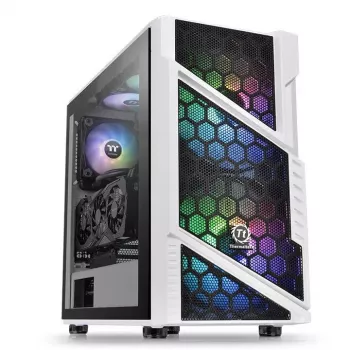 Case PC Thermaltake Commander C31 TG Snow ARGB Edition Midi Tower nero, bianco