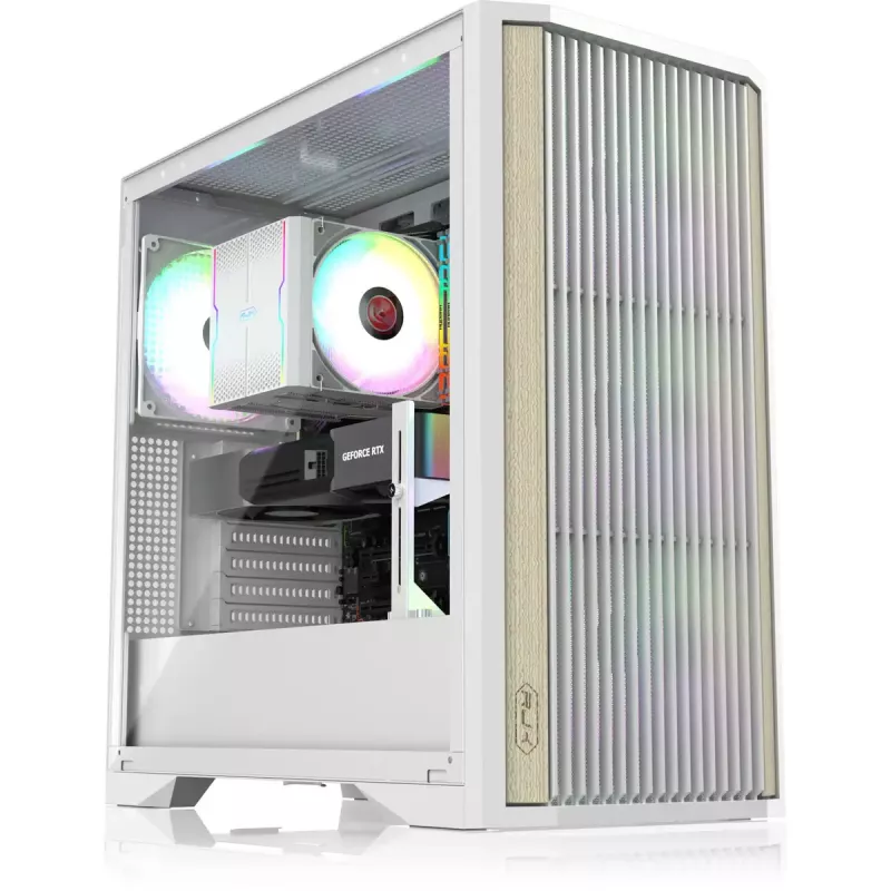 Case PC Tower RAIJINTEK AGOS MAX-MS4 bianco con vetro temperato