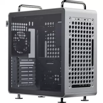 Case computer Cooler Master QUBE 540 Moonstone — Mid-Tower con pannello laterale in vetro temperato (grigio)