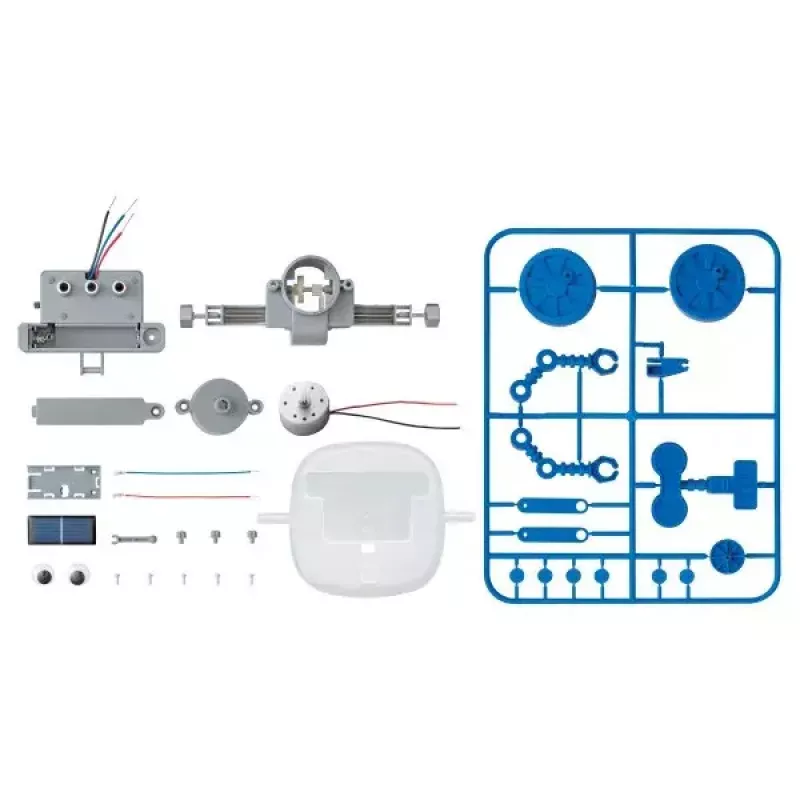 Kit robot educativo Rover HCM 4M verde Science – modello 68634, kit STEM fai-da-te ecologico