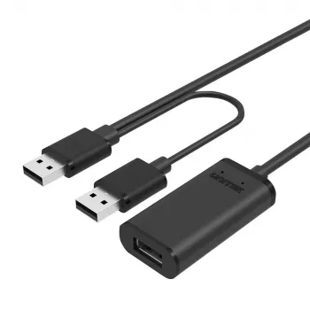Cavo USB UNITEK Y-277 USB 2.0 5m 2x USB A nero