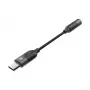 Cavo per cellulare UNITEK M1204A USB-C a 3,5 mm nero 0,1 m