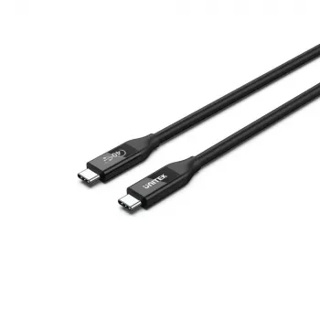 Cavo USB4 Gen 2x2 USB-C Unitek C14100BK-0.8M — 0,8 m, USB-C a USB-C, 40 Gbit/s, nero