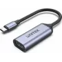 Adattatore USB-C a HDMI Unitek V1416B, grigio, uscita video a porta singola