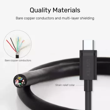 Cavo USB UNITEK C14103BK-1.5M USB 3.2 Gen 1 USB A USB C nero 1,5m