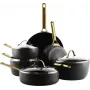 Set di padelle GreenPan CC008481-001 — set misto da 6 pezzi, nero e oro