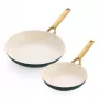 Set di 2 padelle GreenPan Padova Reserve 20 cm e 26 cm – verde, pentole antiaderenti