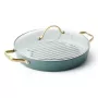 GreenPan Padova Reserve Padella grill, 28 cm, Sky Blue