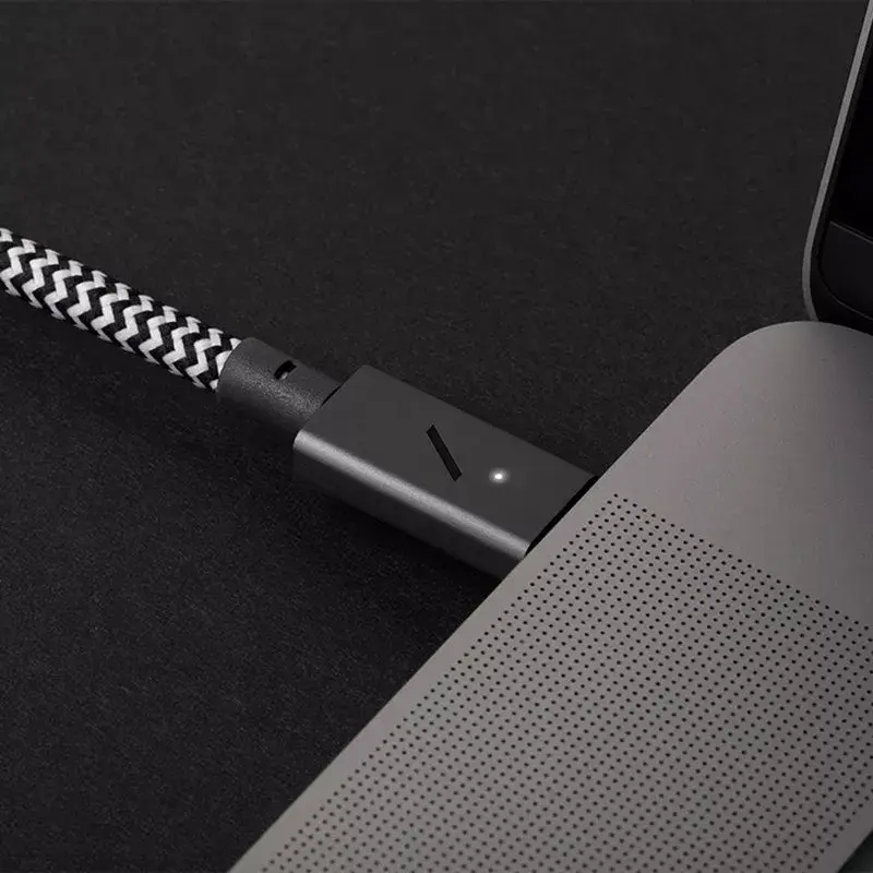 Native Union Belt Cable Pro USB-C a USB-C, 2,4 m, display LED, Rose