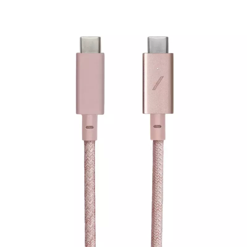 Native Union Belt Cable Pro USB-C a USB-C, 2,4 m, display LED, Rose