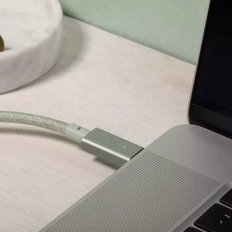 Native Union Belt Cable Pro USB-C a USB-C, 2,4 m, display LED, Rose