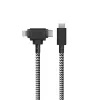Cavo da USB-C a USB-C / Lightning Native Union Belt Cable Duo, 1,5 m, verde