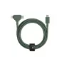 Cavo da USB-C a USB-C / Lightning Native Union Belt Cable Duo, 1,5 m, verde