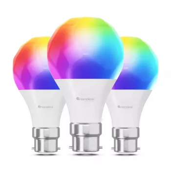 Nanoleaf Essentials Matter Smart Bulb A60 B22, confezione da 3, NF080B02-3A19B