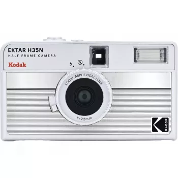 Fotocamera per pellicola Kodak EKTAR H35N Striped Silver 35mm