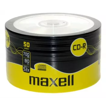 Supporti CD-R MAXELL 624036 — 700 MB, 52x, confezione da 50