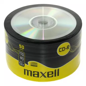 Supporti CD-R MAXELL 624036 — 700 MB, 52x, confezione da 50