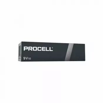 Batteria alcalina 9V Duracell MN1604 Procell (6LR61) – confezione minima da 10 pz.
