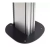 Piastra a pavimento B-TECH SYSTEM X BT8380 per montaggio a pavimento, 240×240×6 mm, 200 kg, nero