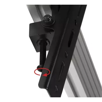 Braccio di montaggio per schermo piatto B-TECH SYSTEM X VESA 400 con inclinazione per BT8390, nero, portata 70 kg