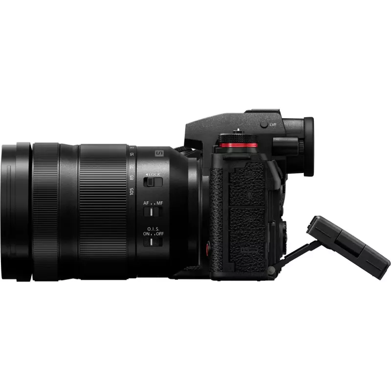 Fotocamera mirrorless Panasonic Lumix DC-S1R II con obiettivo 24–105mm, 47,3MP full frame
