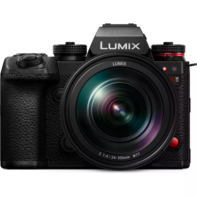 Fotocamera mirrorless Panasonic Lumix DC-S1R II con obiettivo 24–105mm, 47,3MP full frame